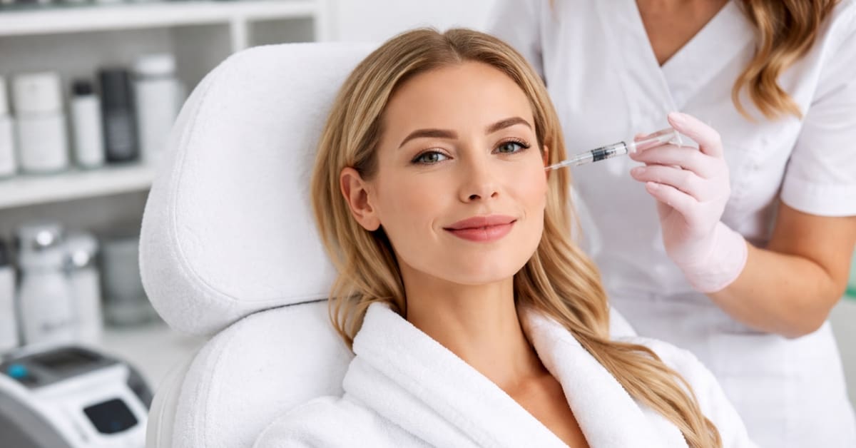 woman getting injectable, concept of what are medical spa treatments?
